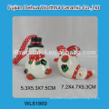 2016 new ceramic snowman hanging ornaments